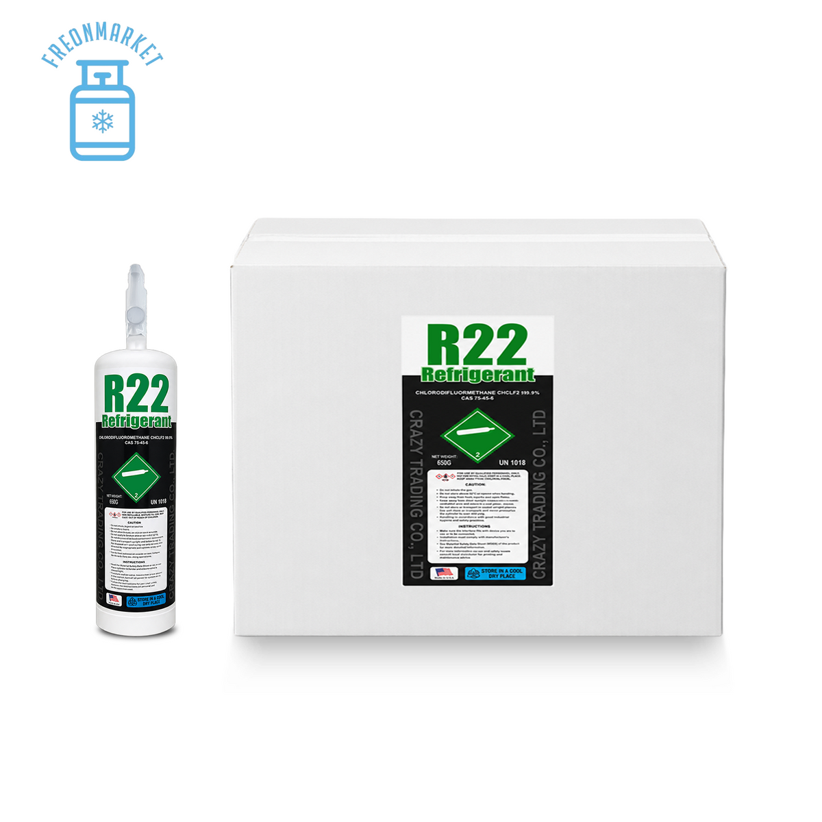 1.5 lb R22 Portable Refrigerant for Compatible AC Systems