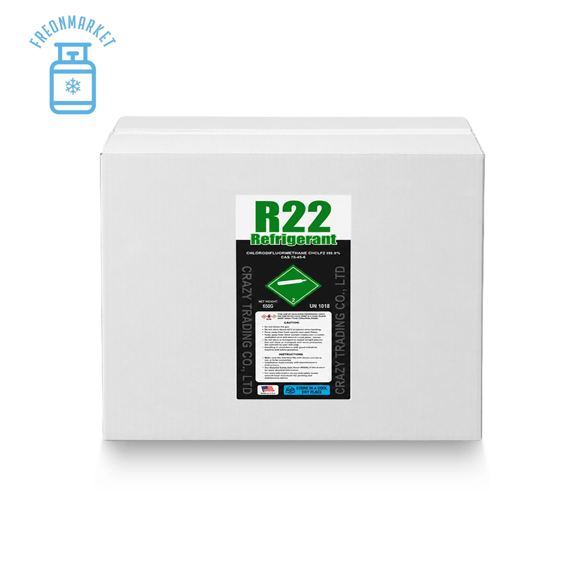 1.5 lb R22 Portable Refrigerant for Compatible AC Systems