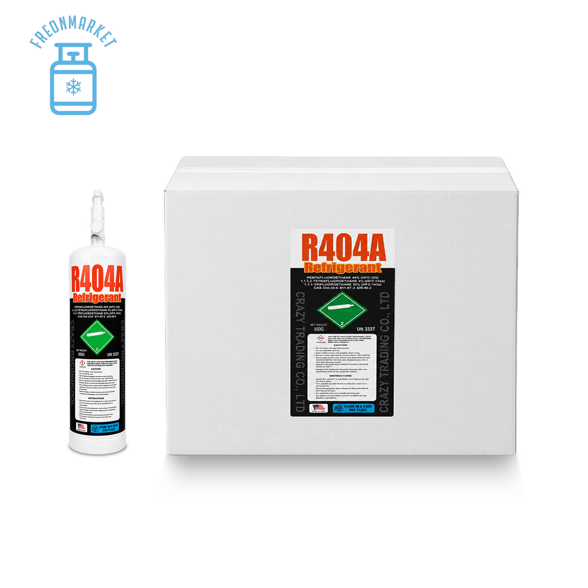 1.5 lb R404A Portable Refrigerant for Commercial Refrigeration