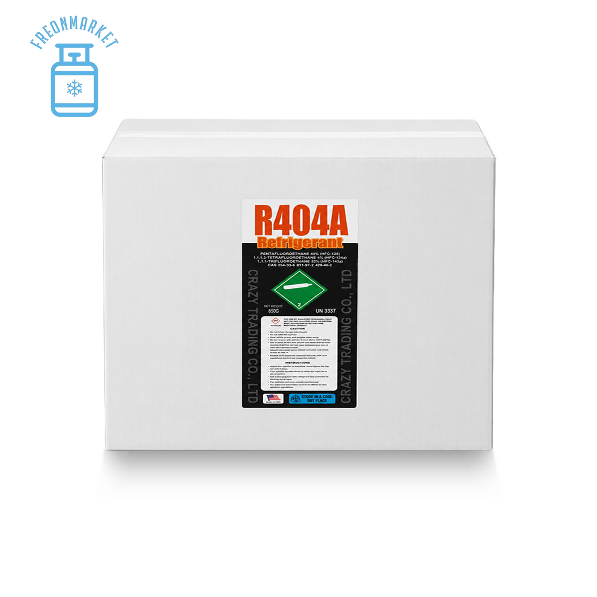 1.5 lb R404A Portable Refrigerant for Commercial Refrigeration