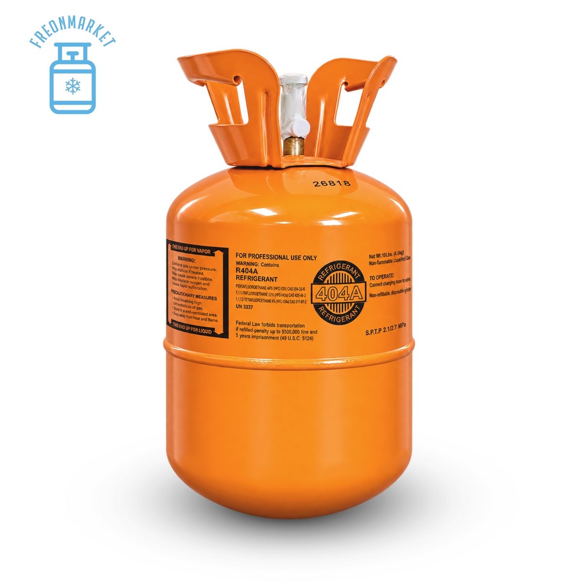 10 lb R404A Refrigerant for Commercial Refrigeration