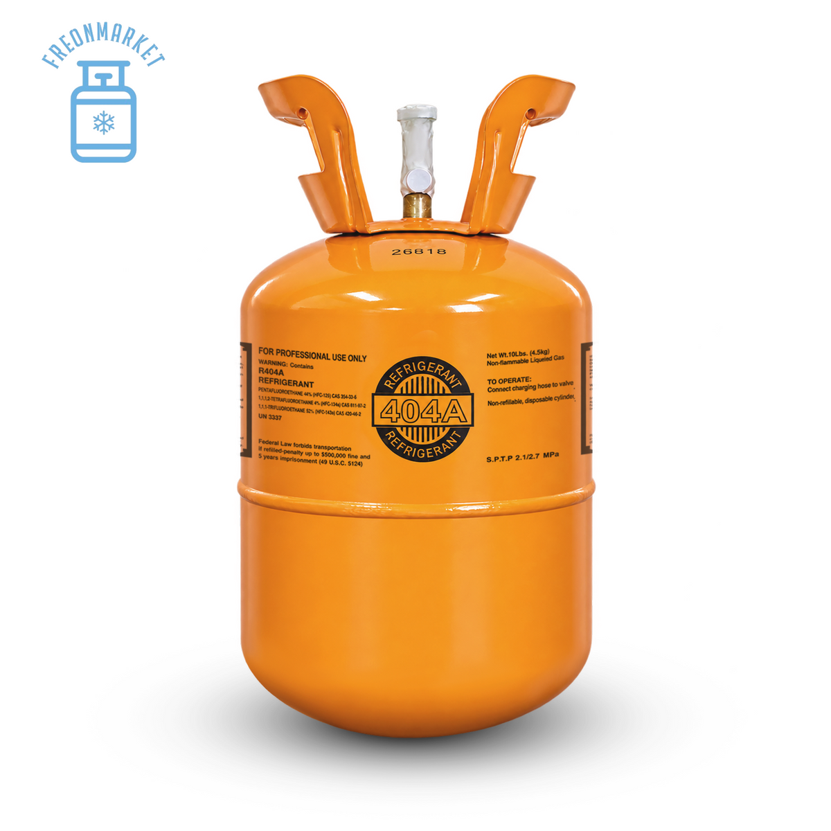 10 lb R404A Refrigerant for Commercial Refrigeration