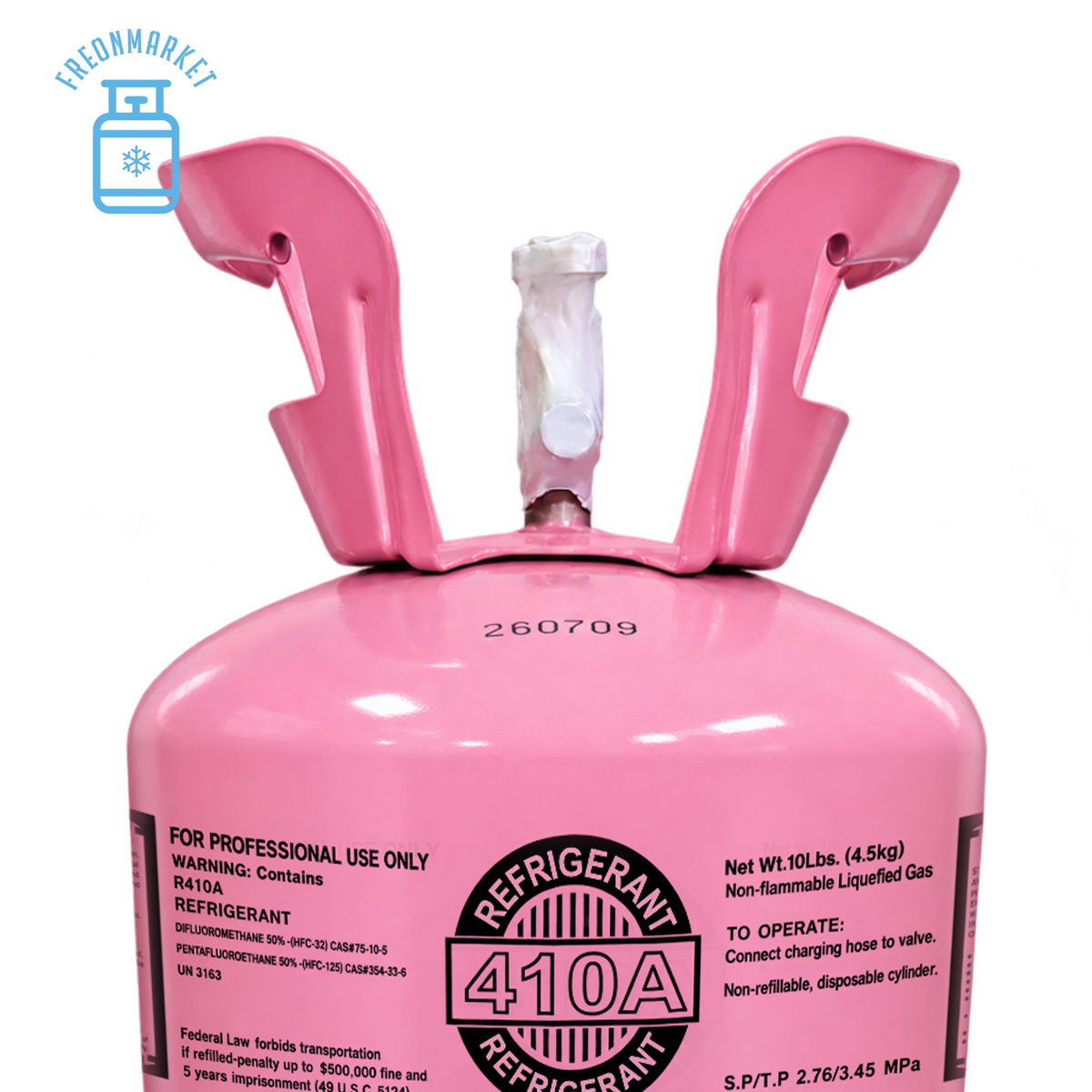 10 lb R410A Refrigerant for Compatible AC & Heat Pump Systems