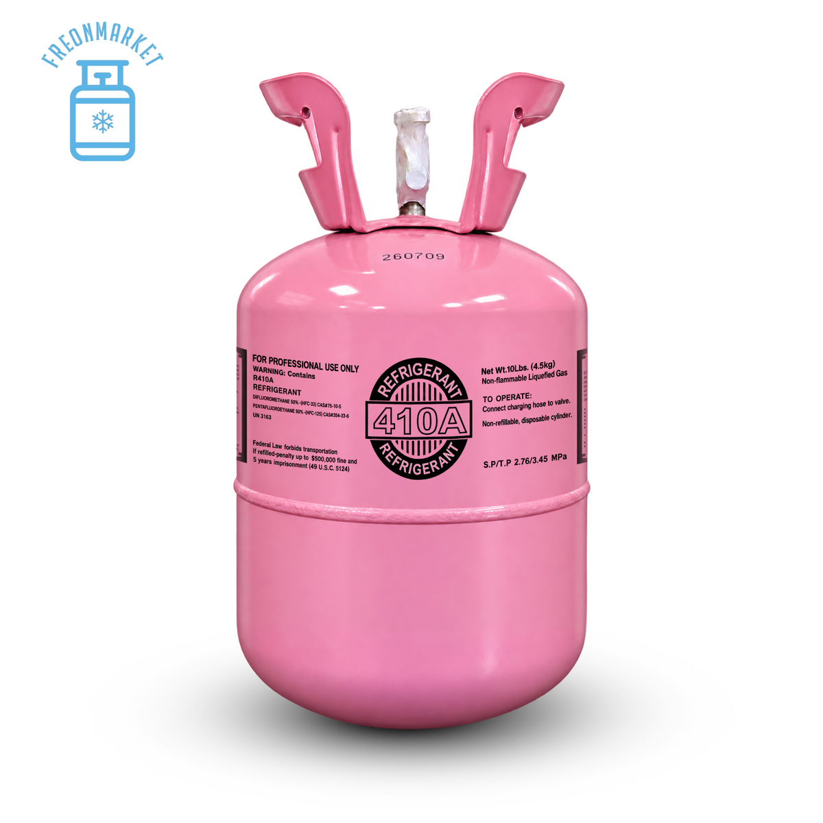 10 lb R410A Refrigerant for Compatible AC & Heat Pump Systems