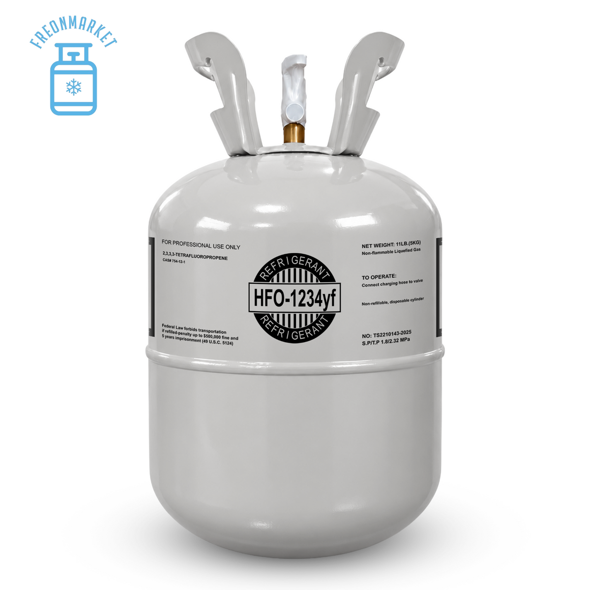 11 lb R1234yf Automotive AC Refrigerant