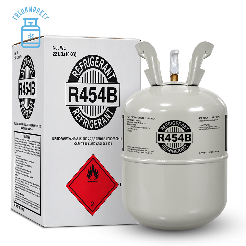 22 lb R454B Refrigerant for Compatible AC and Heat Pump Systems