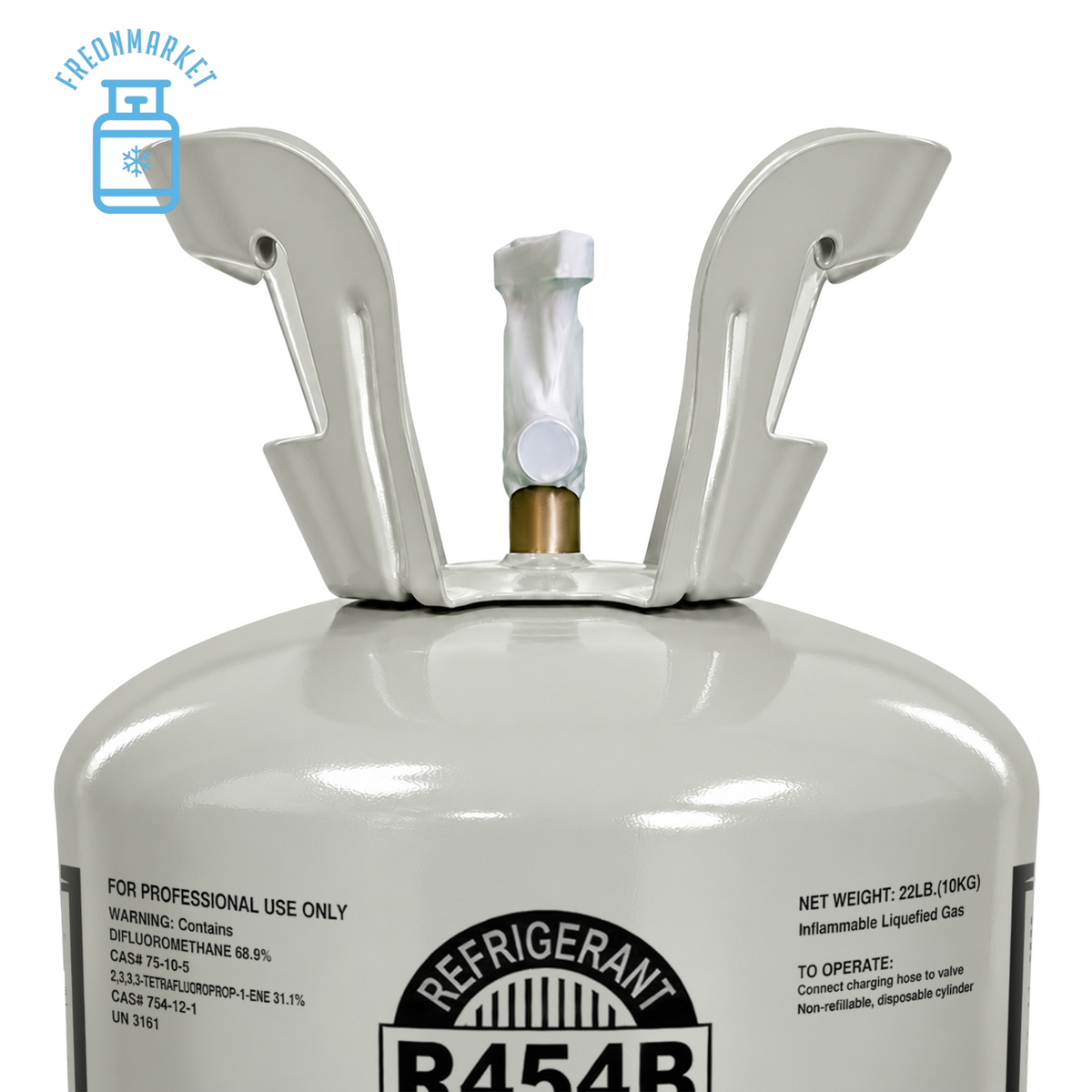 22 lb R454B Refrigerant for Compatible AC and Heat Pump Systems