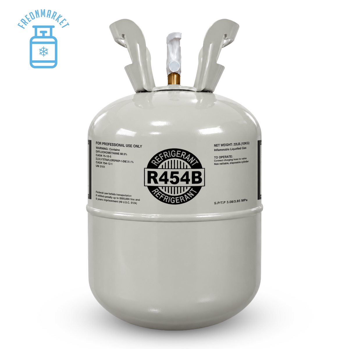 22 lb R454B Refrigerant for Compatible AC and Heat Pump Systems
