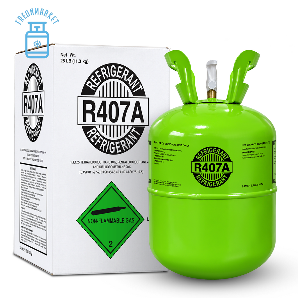 25 lb R407A Refrigerant for Commercial Refrigeration
