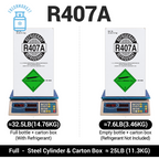 25 lb R407A Refrigerant for Commercial Refrigeration