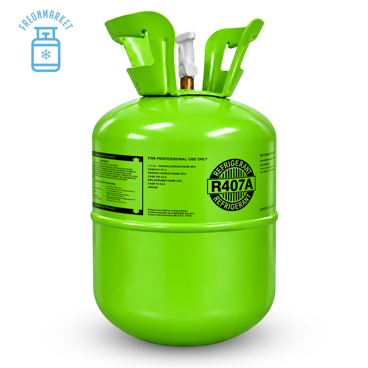 25 lb R407A Refrigerant for Commercial Refrigeration