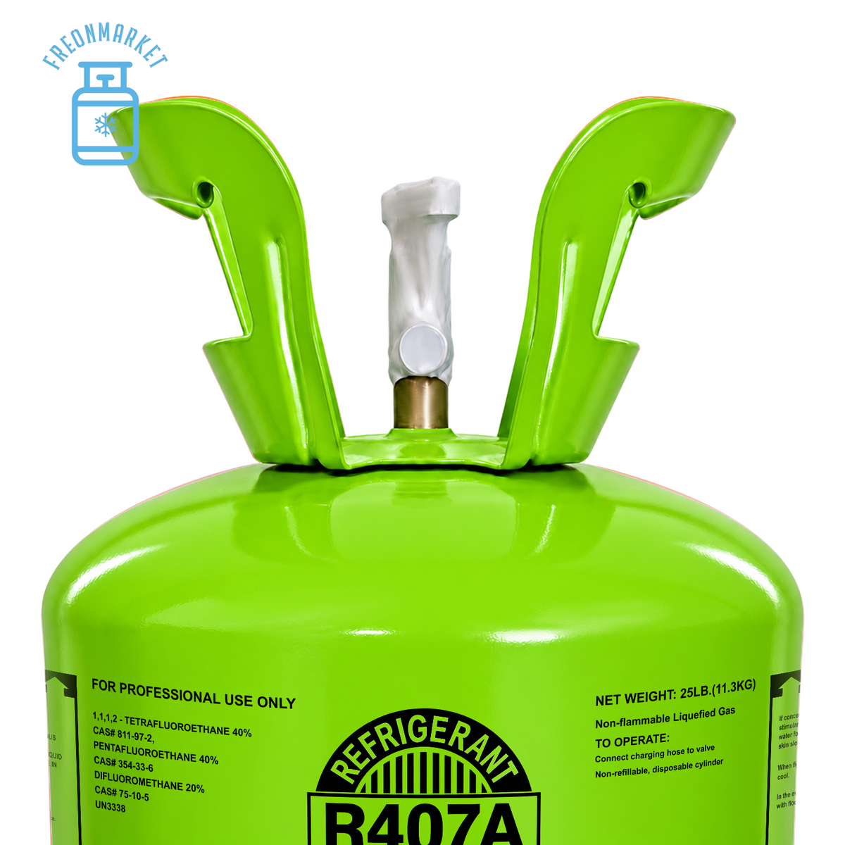 25 lb R407A Refrigerant for Commercial Refrigeration
