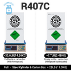 25 lb R407C Refrigerant for R22 Retrofit Applications