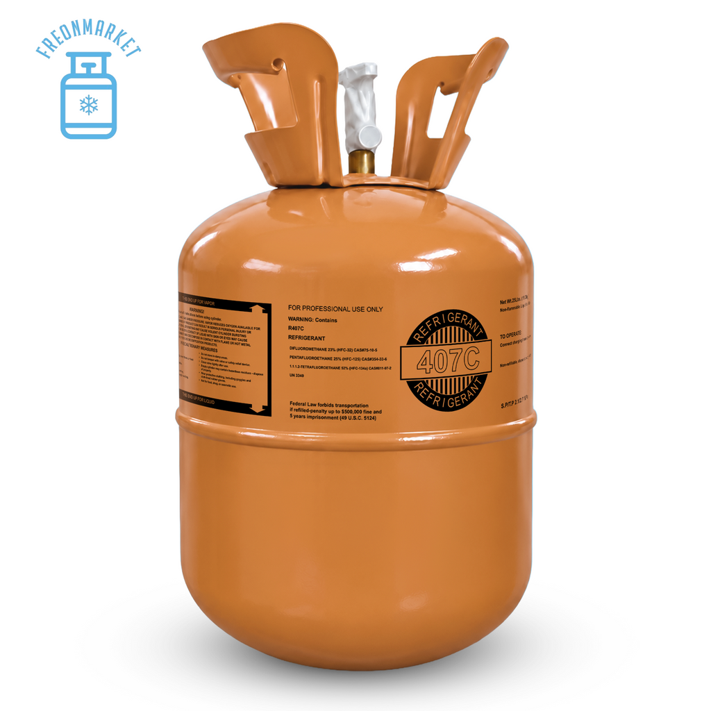25 lb R407C Refrigerant for R22 Retrofit Applications