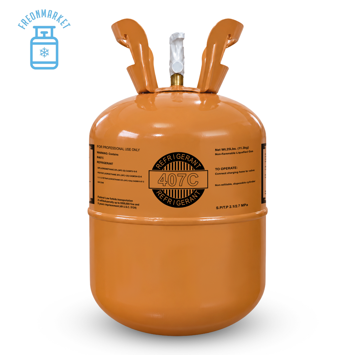 25 lb R407C Refrigerant for R22 Retrofit Applications