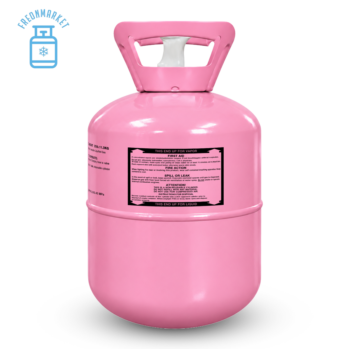 25 lb R410A Refrigerant for Compatible AC and Heat Pump Systems
