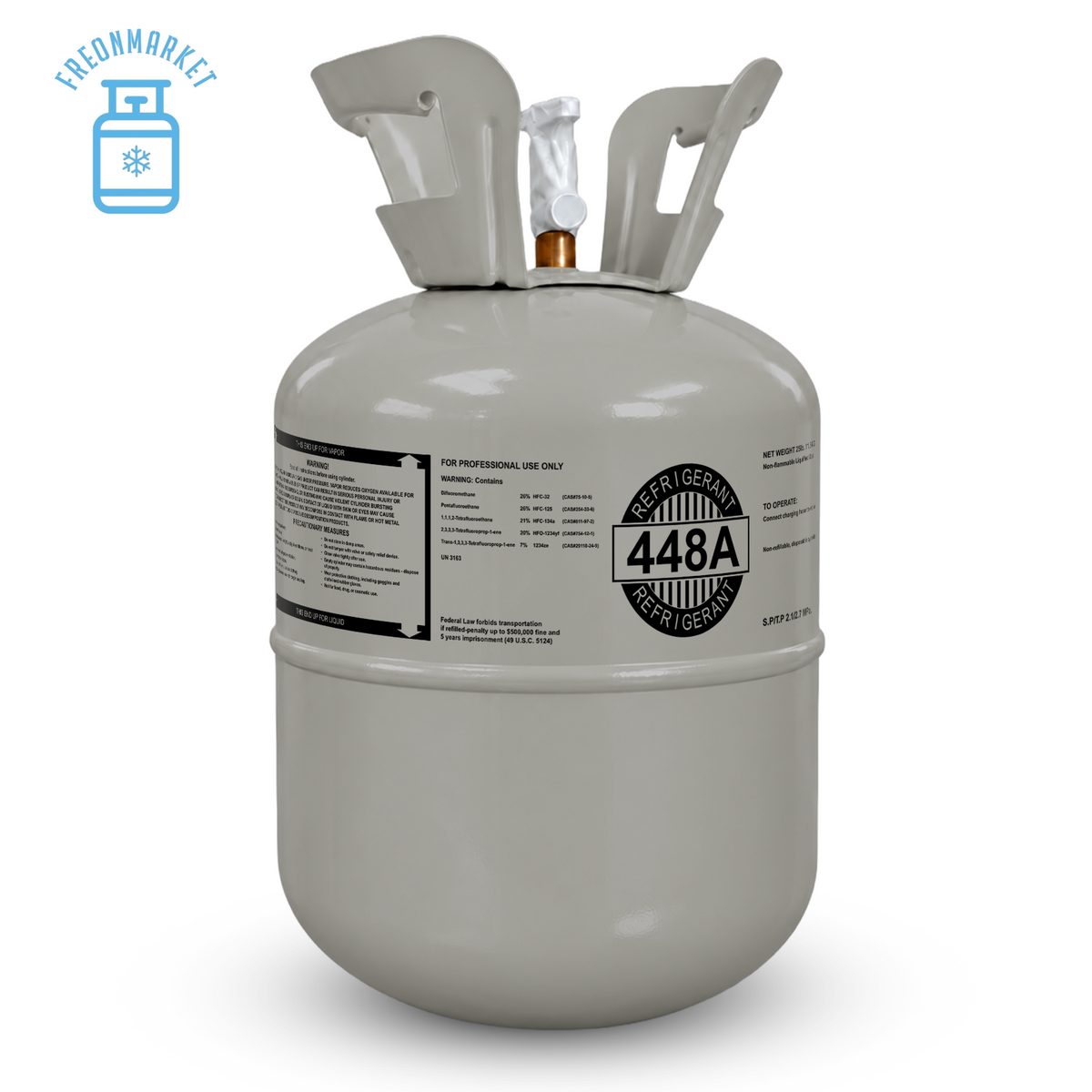 25 lb R448A Refrigerant for Commercial Refrigeration