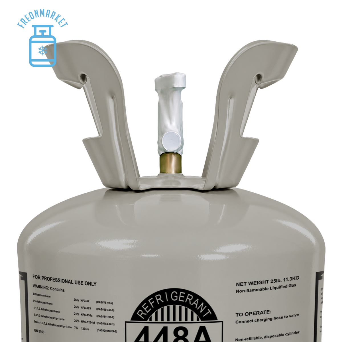 25 lb R448A Refrigerant for Commercial Refrigeration