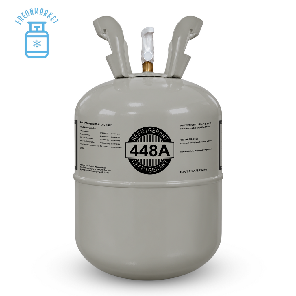 25 lb R448A Refrigerant for Commercial Refrigeration