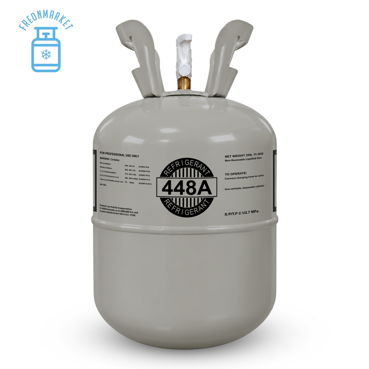 25 lb R448A Refrigerant for Commercial Refrigeration