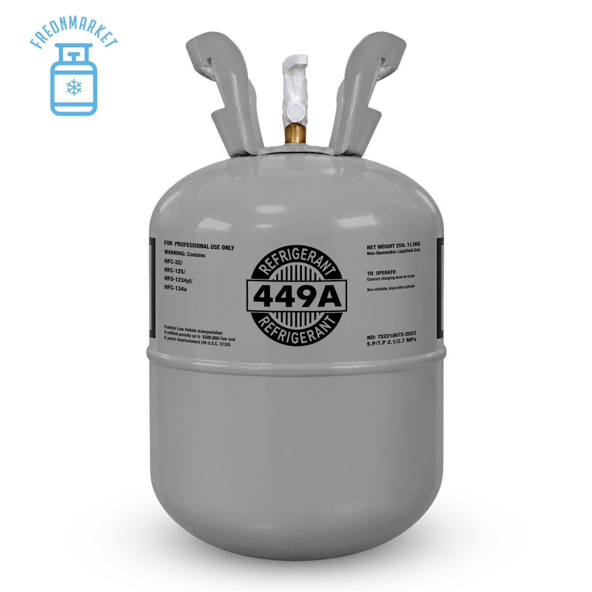 25 lb R449A Refrigerant for Commercial Refrigeration