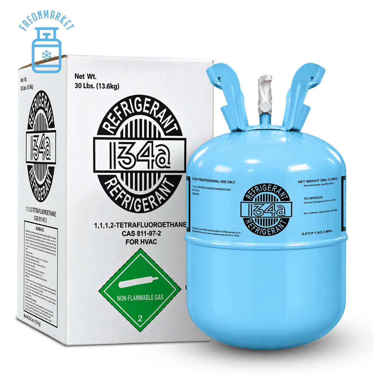 30 lb R134A Refrigerant for AC and Refrigeration Systems