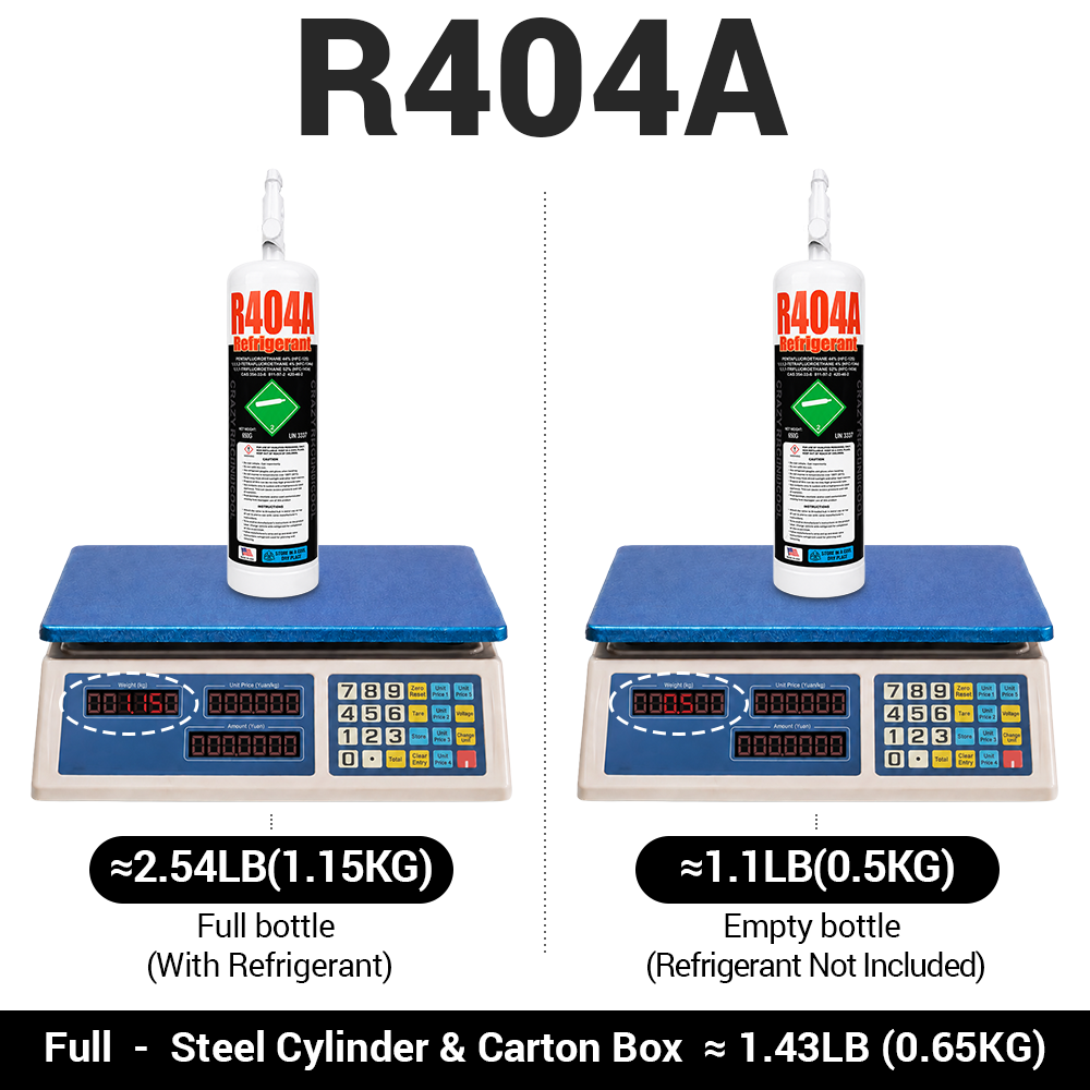1.5Lb R404A R-404A Freon Refrigerant Gas