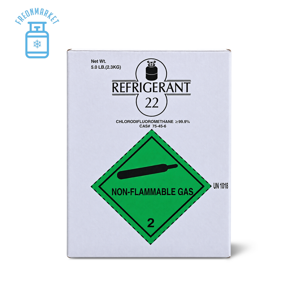 5 lb R22 Refrigerant for Compatible AC & Refrigeration Systems