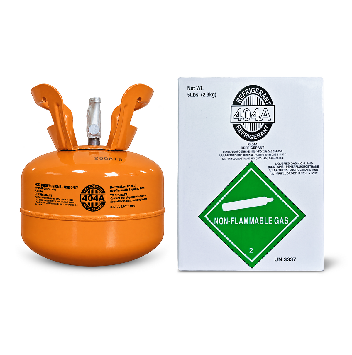 5Lb R404A R-404A Freon Refrigerant Gas