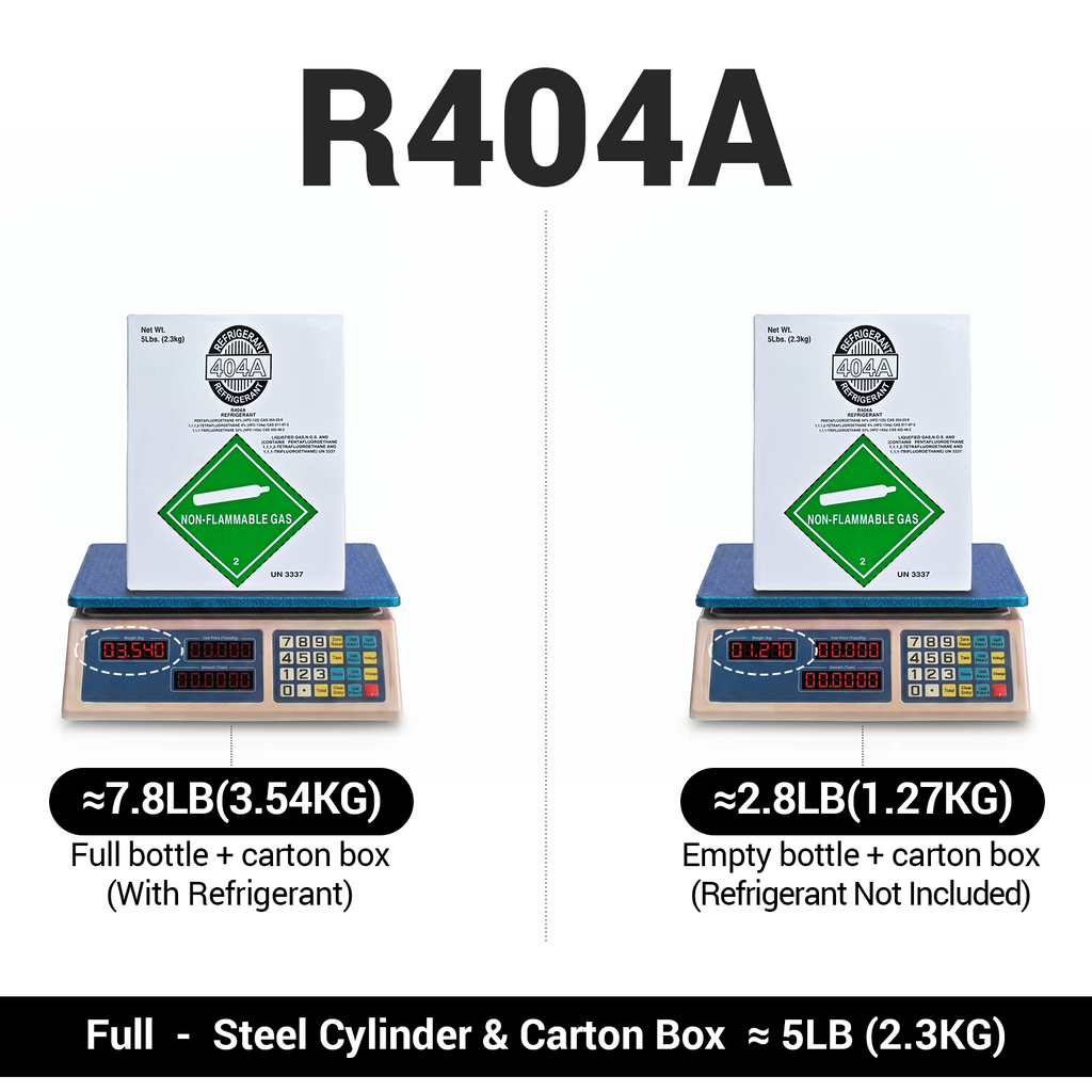 5Lb R404A R-404A Freon Refrigerant Gas
