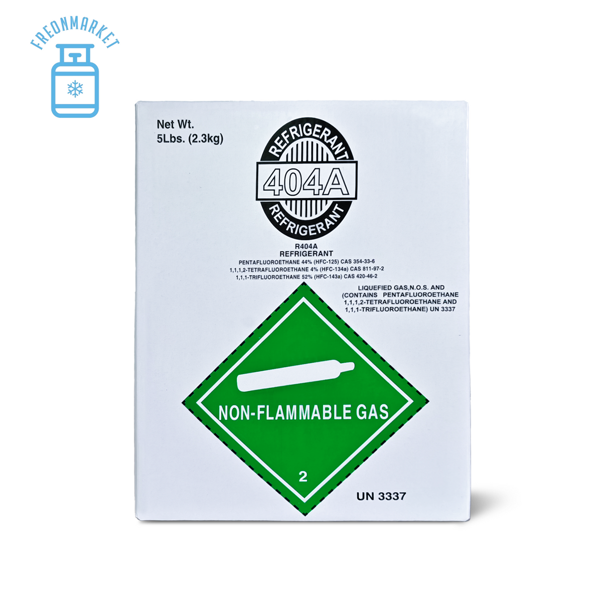 5 lb R404A Refrigerant for Commercial Refrigeration