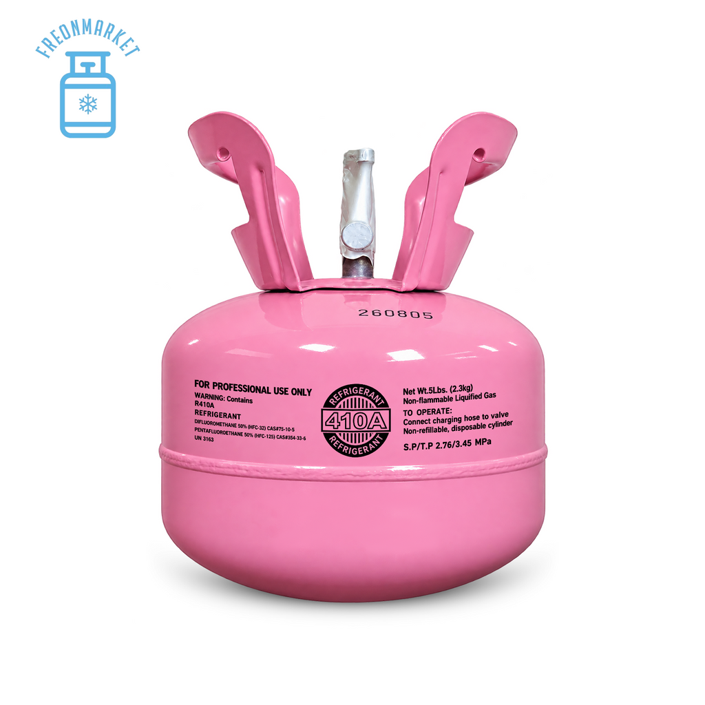 5 lb R410A Refrigerant for Compatible AC & Heat Pump Systems