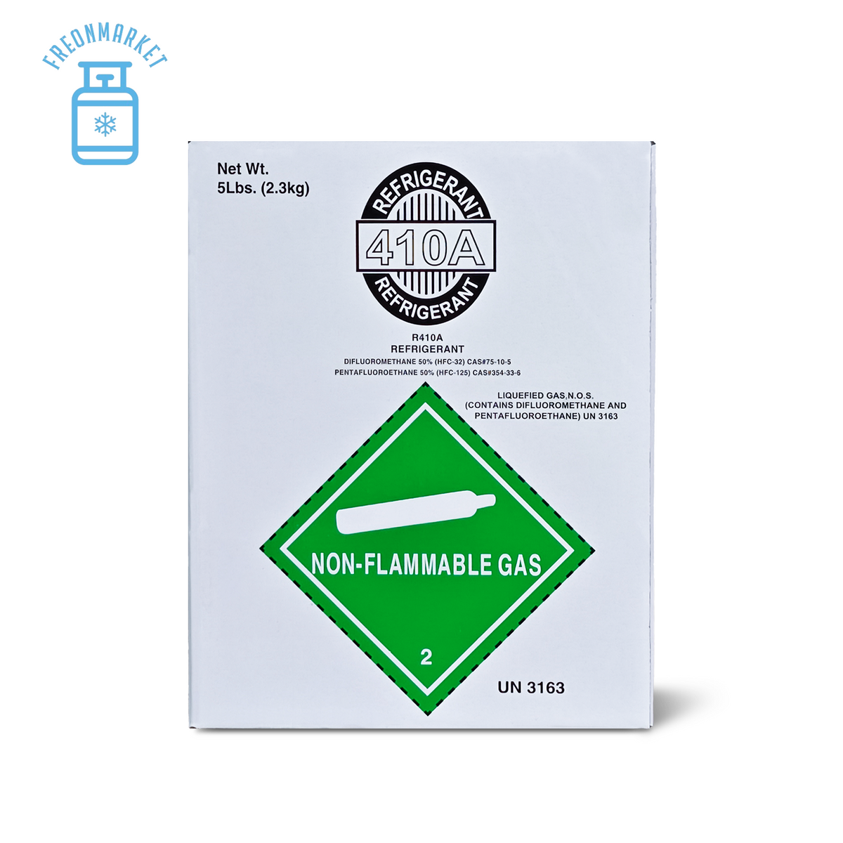 5 lb R410A Refrigerant for Compatible AC & Heat Pump Systems