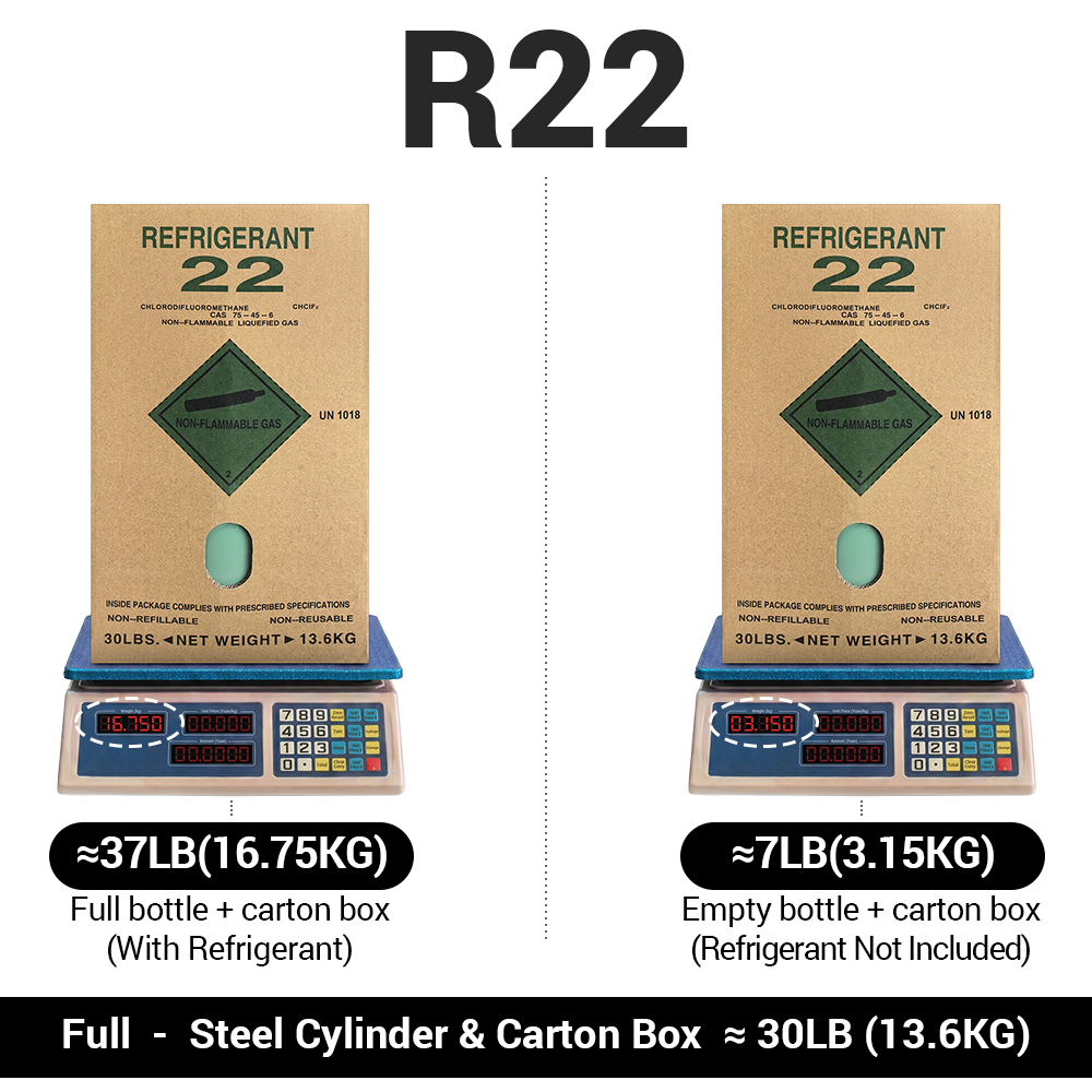 30LB R22 R-22 Freon Refrigerant Gas