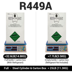 25LB R449A R-449A Freon Refrigerant Gas